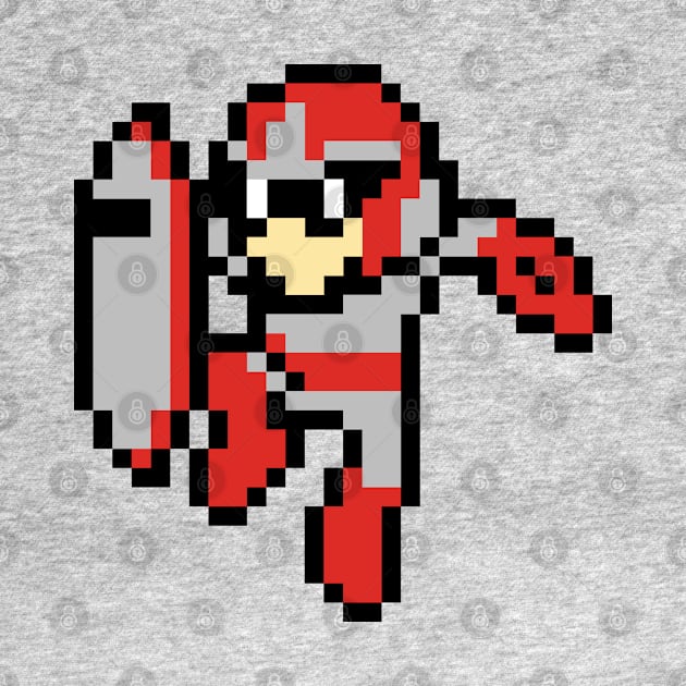 Protoman pixel by Slappers